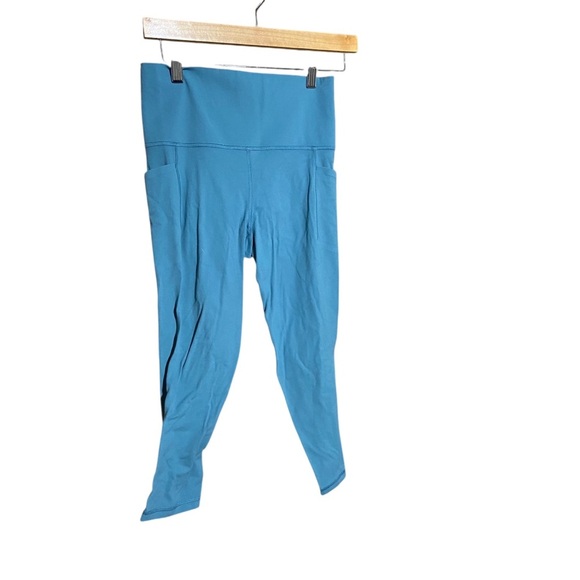 Athleta‎ Salutation Stash Pocket || Capri Blue Teal Size Small - Picture 3 of 7